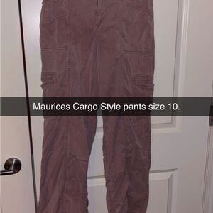 Maurices Brown Cargo Pants Relaxed Fit